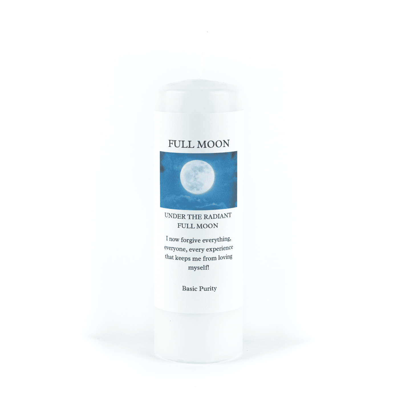 full moon meditation candle by Mary Armendarez
