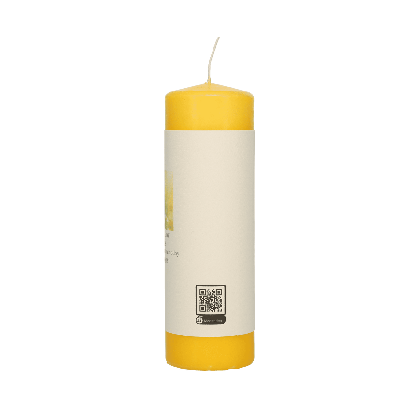Yellow Joy meditation candle
