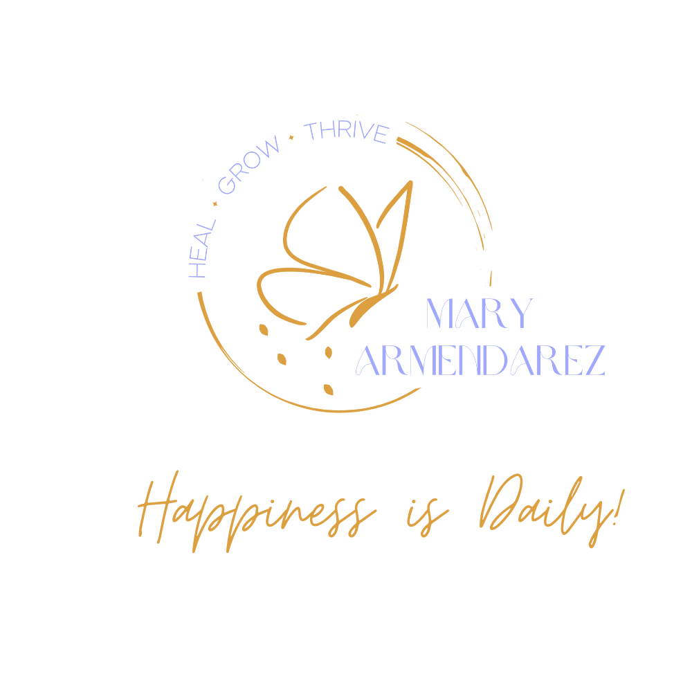 Mary Armendarez Logo with the slogan, "Happiness is Daily!"