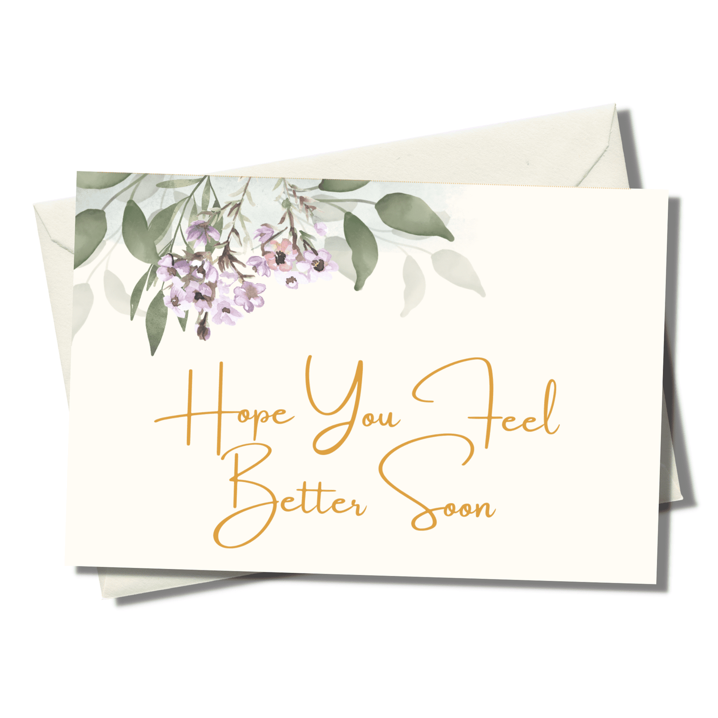 hope you feel better soon personalized meditation cards