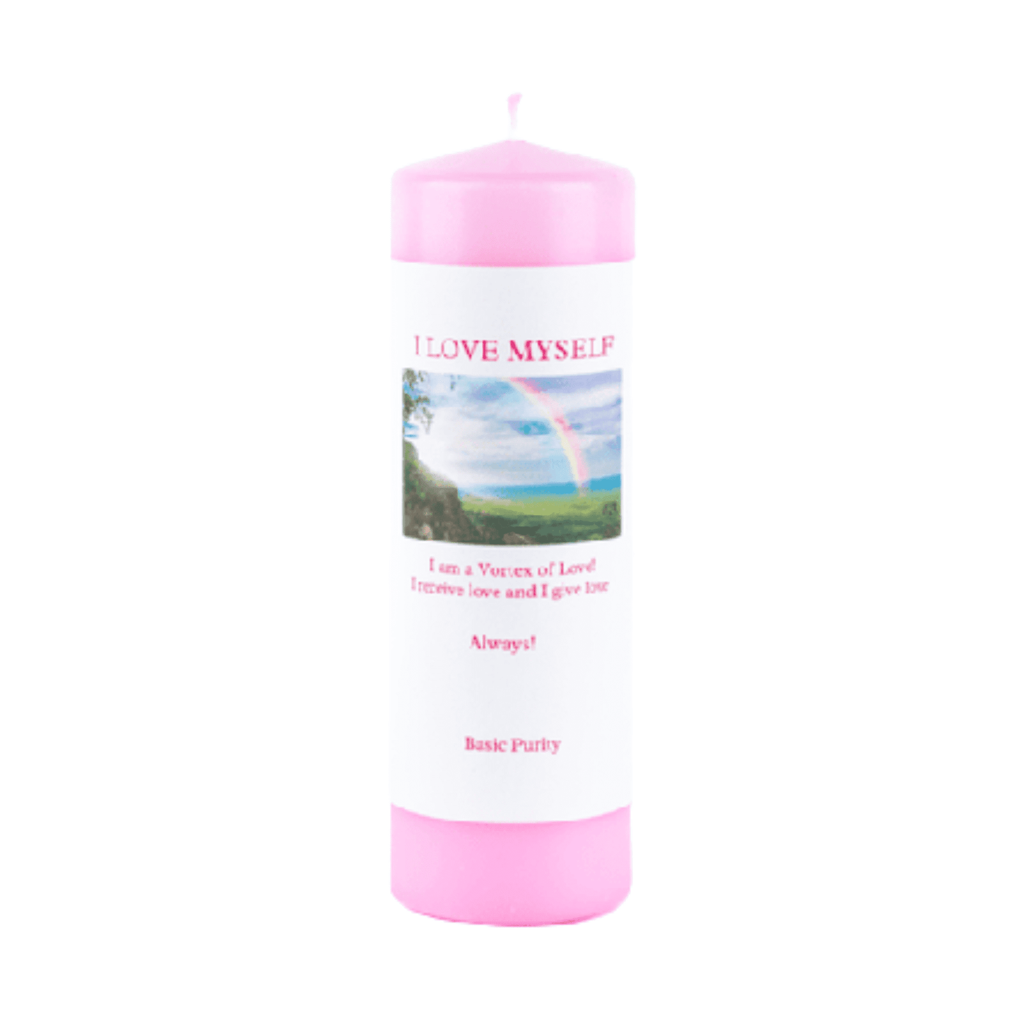 "I love myself" meditation candle by Mary Armendarez