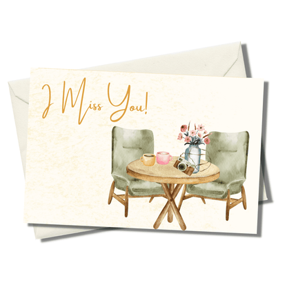 "I Miss You!" Personalized Meditation Card