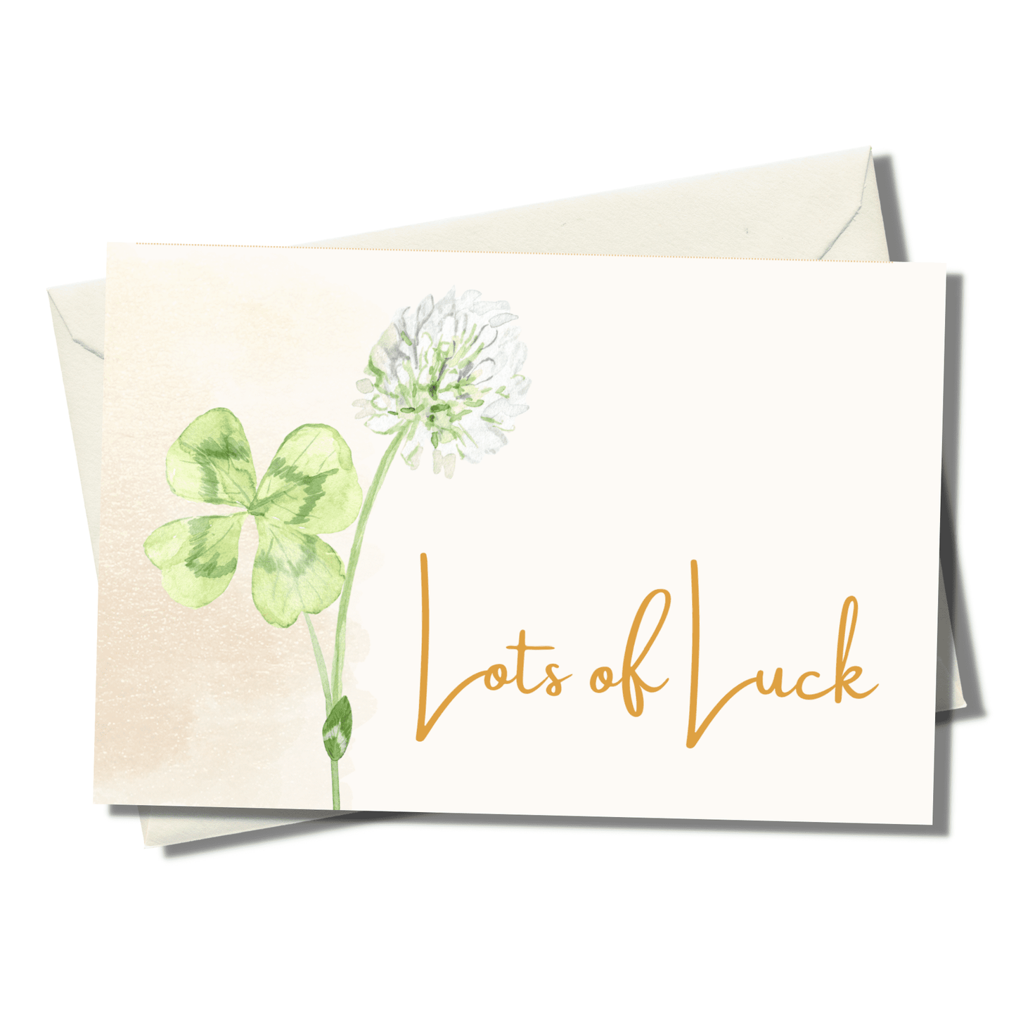 "Lots of Luck!" Personalized Meditation Card