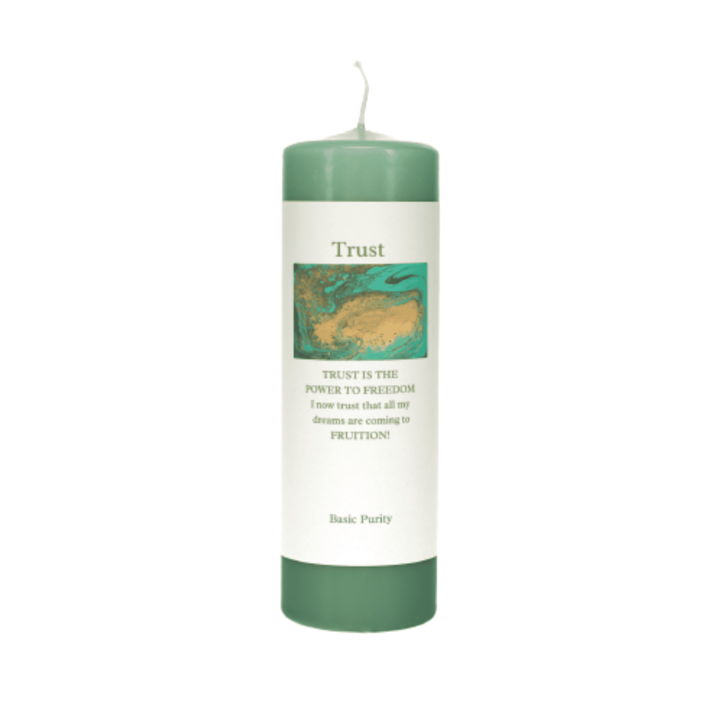 trust meditation candle