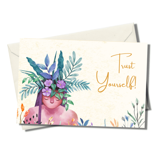 trust yourself personalized meditation card